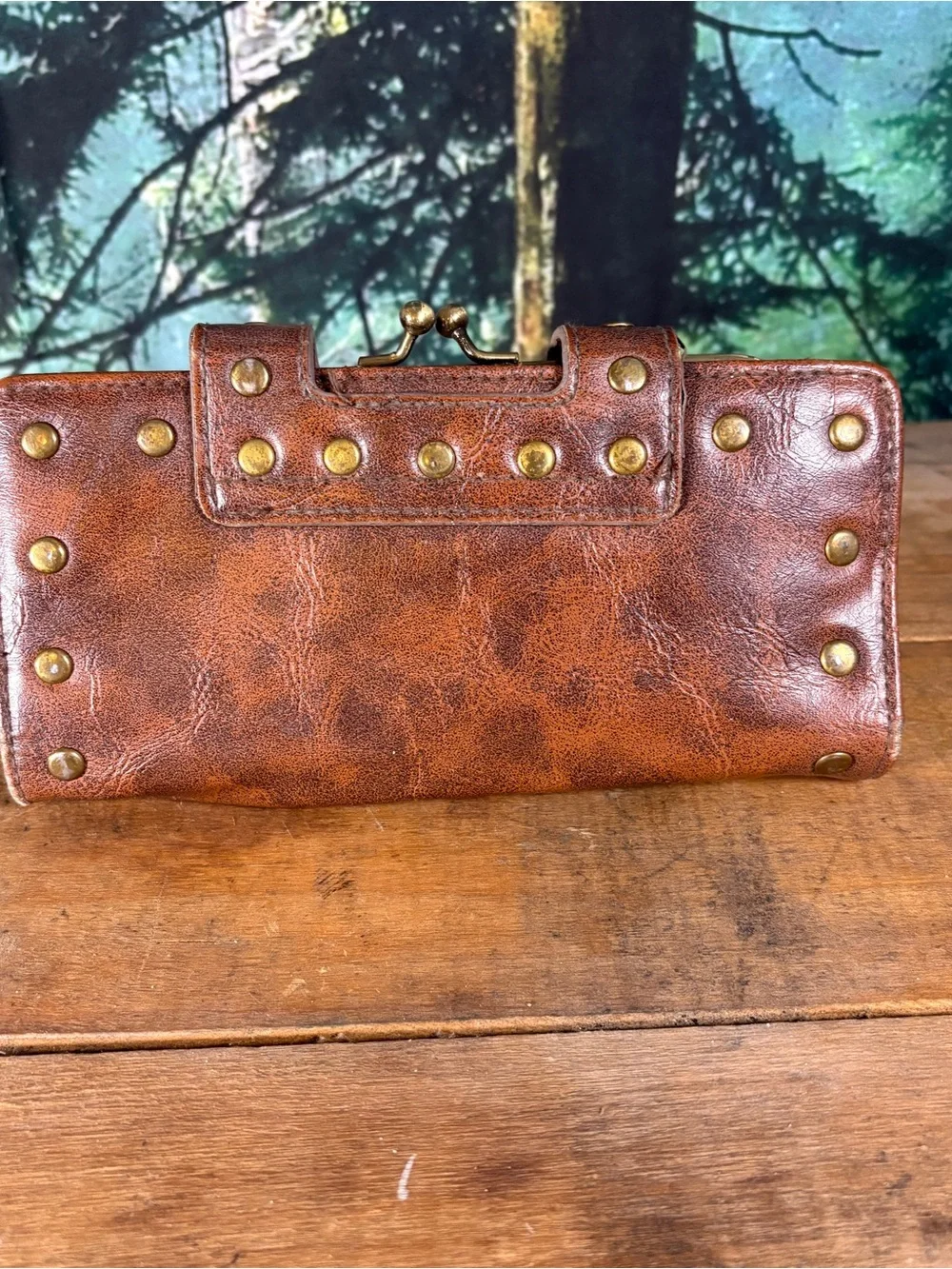 Braciano brown studded